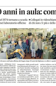 Screenshot articolo della stampa locale